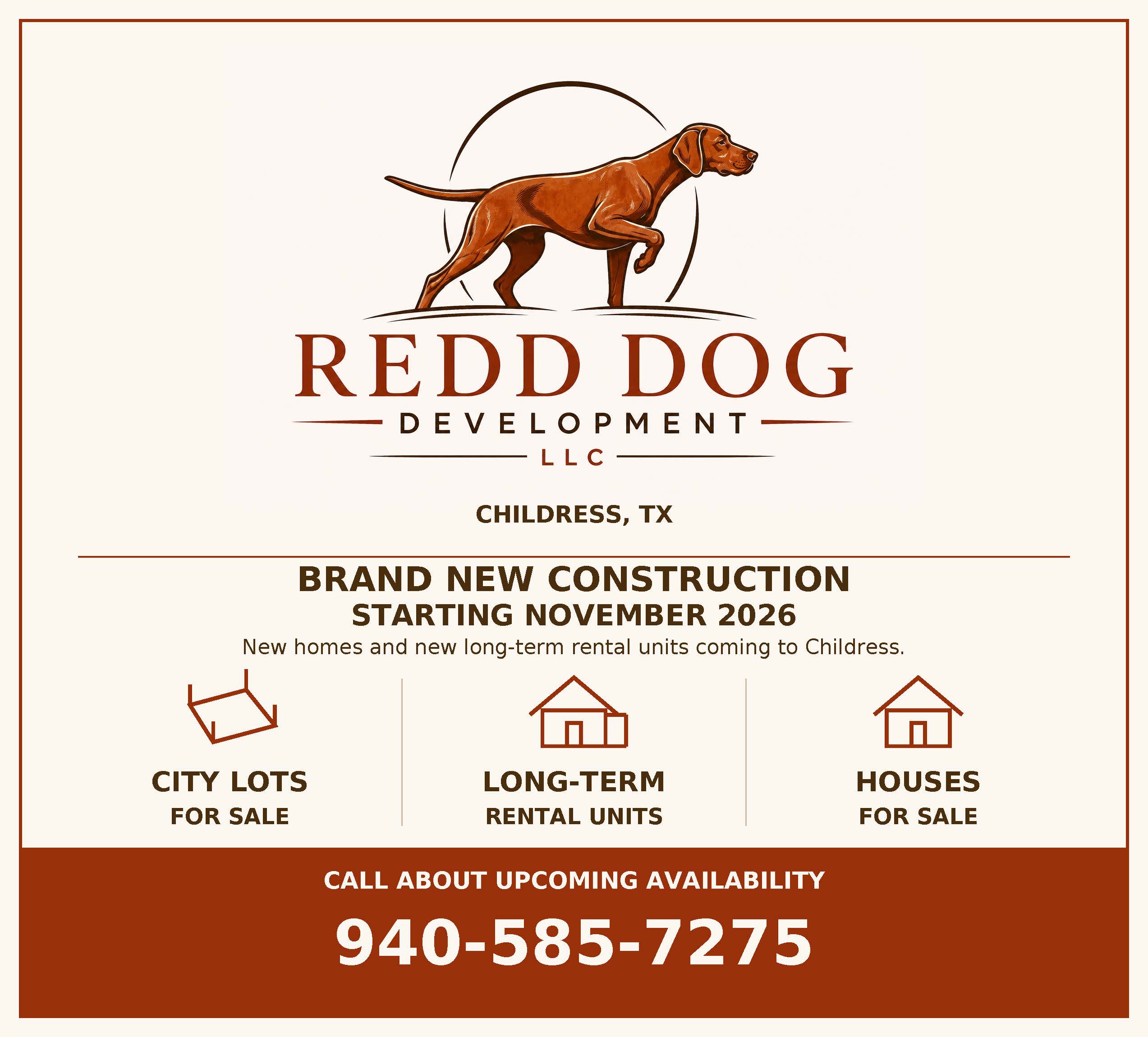 Redd Dog Development - 940-585-7275