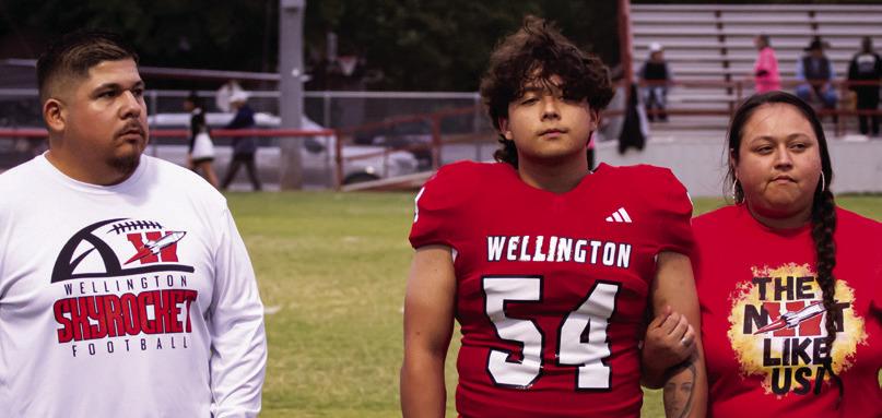 On Friday, Nov. 1, Wellington High School recognized members of the Class of 2025 who are active in band, cheerleading, cross country and football. Timothy Cantu is the son of Daniel Cantu and Clara Westmoreland. He has played varsity football for the Rockets for one year.
