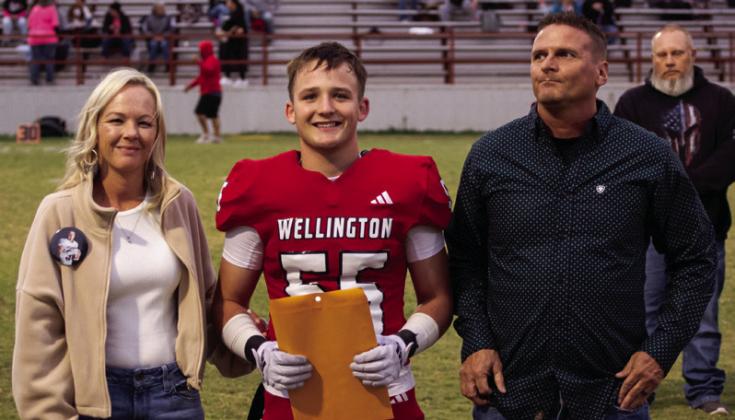 Jackson Jones is the son of Jennifer and Jon Edwards. He has played varsity football for the Rockets for three years.