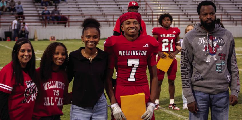 DeMarcus Lewis is the son of Amanda Sanchez and Marcus Lewis. He has played varsity football for the Rockets for two years.