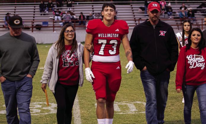 Dalton Holland is the son of Kaleb and Jessica Hall and Dusty and Kim Holland. He has played varsity football for the Rockets for two years.