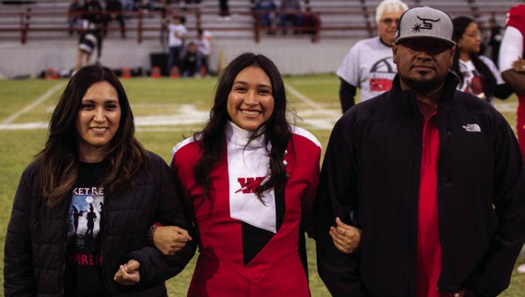Christell Melendez is the daughter of Maria Avalos and Jorge Melendez. She has been a member of the Rocket Regiment for five years.
