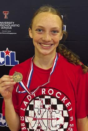 Wellington’s Taytum Kane advances to the UIL Cross Country State Championships following a seventh-place run at the UIL Region 1 Cross Country Championships Monday, Oct. 21 at Mae Simmons Park in Lubbock. Courtesy Photos