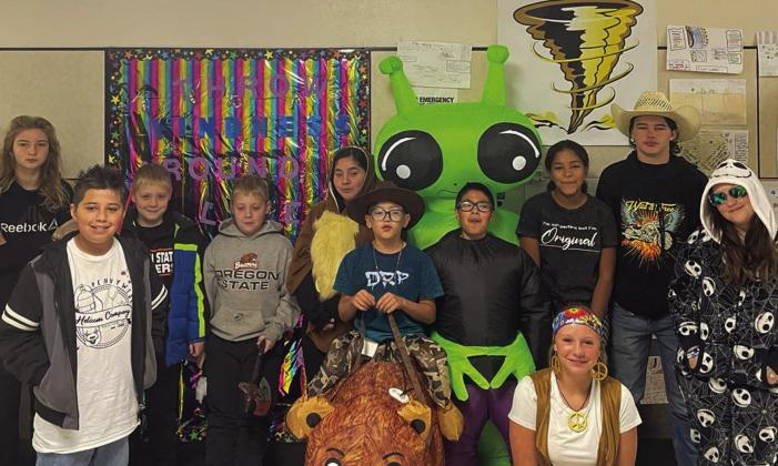 Memphis Middle School students and staff celebrate Halloween Tuesday, Oct. 31. Photos Courtesy of Memphis ISD