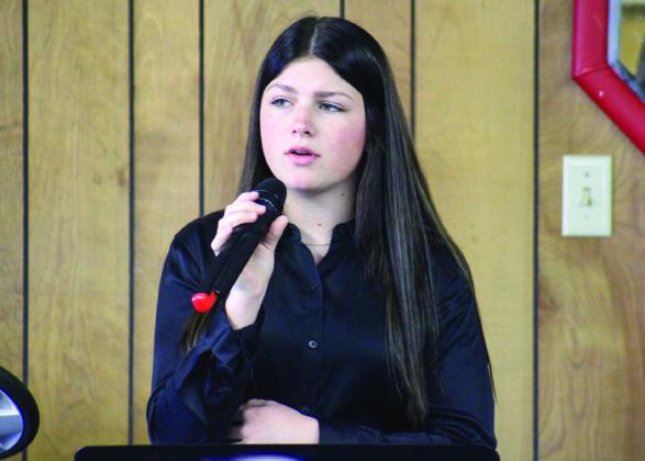 Teichroeb performs at Childress Senior Citizens Center