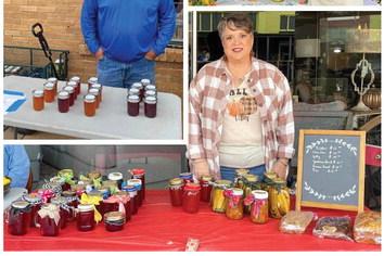 Childress 1st &amp;amp; 3rd Farmers Market vendors, including Farm-A-Cee, Hometown Gem Soaps, Rister Ranch, Shut Your Pie Hold Fried Pies and Confections, Sweet and Sour Sisters Lemonade, Trash Candle Company and more, hit the bricks of downtown Childress Saturday, Sept. 16. Held the first and third Saturday of the month, the next farmers market will be held from 9 a.m.-1 p.m. Saturday, Oct. 7. Photos Courtesy of Childress 1st &amp;amp; 3rd Farmers Market