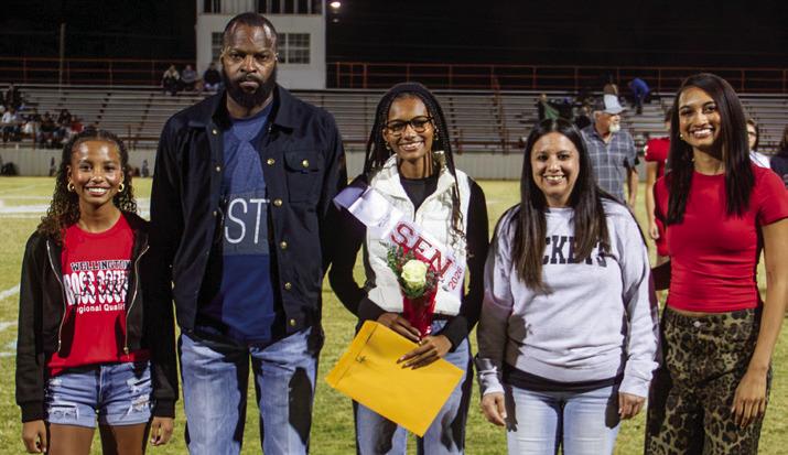 Angela Lewis is the daughter of Amanda Sanchez and Mark Lewis. She has run for the Lady Rocket cross country team for four years.