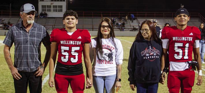 KJ Molina is the son of Mary Lou Molina. KJ has played varsity football for the Skyrockets for two years.