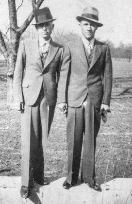 Clyde Barrow and Raymond Hamilton