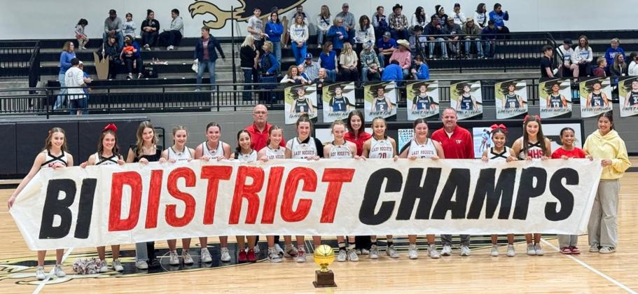 Lady Rockets dominate Lady Elks for bi-district championship