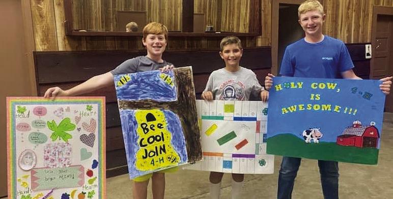 Childress County 4-H elects new officers, announces poster contest winners