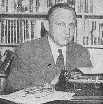 Maurice Crain works in his New York office.