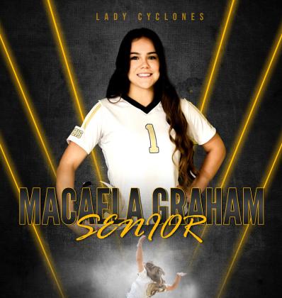 Memphis Lady Cyclone senior Macaela Graham is selected to the Texas Girls Coaches Association (TGCA) Volleyball Academic All-State team. To be selected, senior high school athletes must excel in grade point average, class rank and ACT/SAT scores. KKR Photography