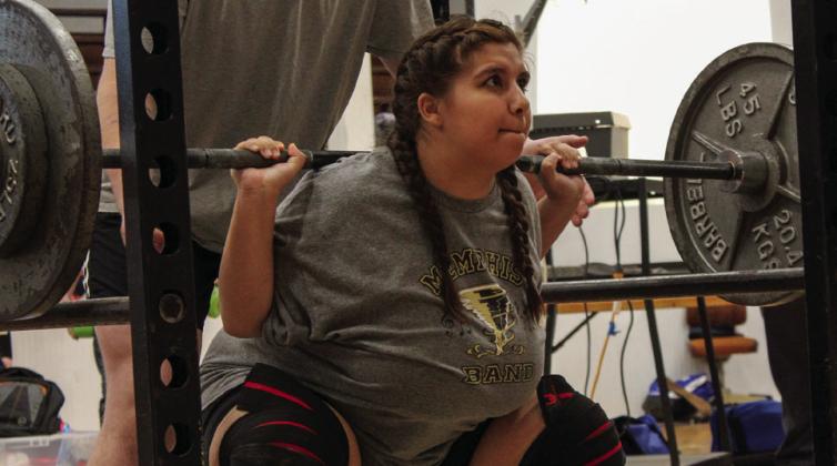 Lady Cyclones compete in Childress powerlifting meet