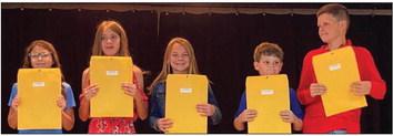 Wellington Elementary fifth graders earn honors