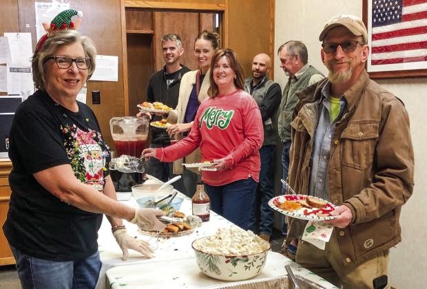 Patrons celebrate the season with Wellington State Bank´s Christmas occasion