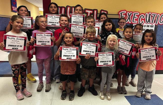 Wellington Elementary students achieve Hustle Award
