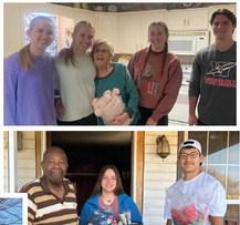 Youth gift Home Delivered Meal clients with Christmas joy