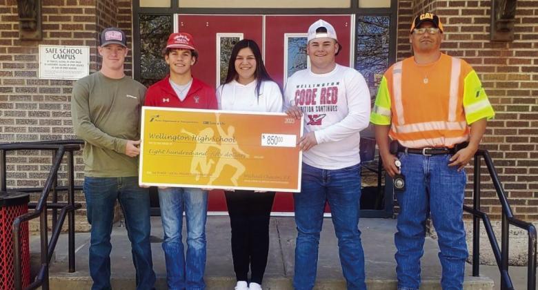 Wellington High School takes bronze in TxDOT’s 2023 Project Celebration contest
