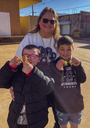 Childress Elementary School teacher Sheryl Rhodes’ class also dig in on the fun, uncovering hidden treasures Thursday, March 22 at the Childress County Heritage Museum. “Thank you so much to Mrs. Rhodes for sharing her class with us,” Childress County Heritage Museum Director Niki Seal said. “We had the best time.”