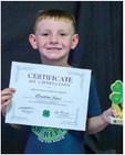 Braxton Sims garners the 2023-2024 Clover Kid of the Year award.