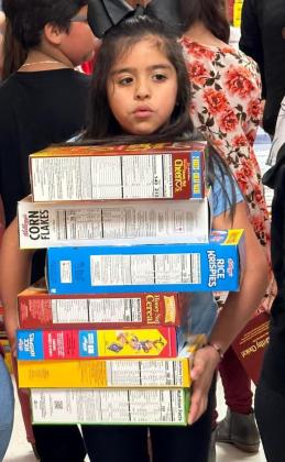 Third-grade cereal drive serves dual purpose