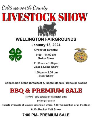 Organizers announce 2024 Collingsworth County Livestock Show agenda