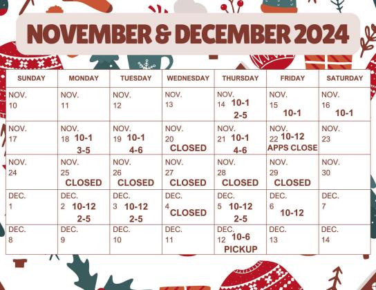 Thursday, Nov. 14 marked the first official application day for Childress County Christmas Sharing. Graphics Courtesy of Childress County Christmas Sharing