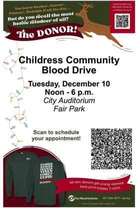 Childress Community Blood DriveTuesday