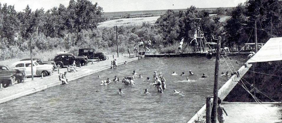 Photos Courtesy of the Collection of John R. Ballew Wilson’s Pool was built in the early 40s.