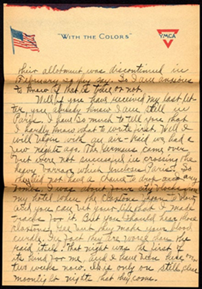 A letter from a soldier.