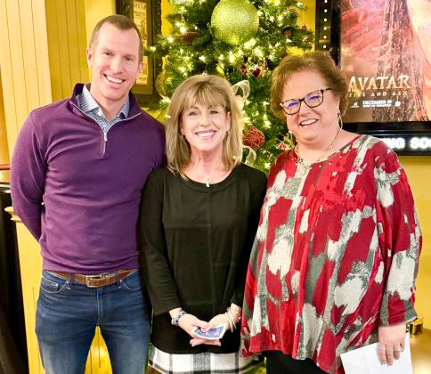 Preferred Management Executive Vice President Jared Chanski and Collingsworth General Hospital Administrator Candy Powell acknowledge Leslie Ivy, center, for five years of service.