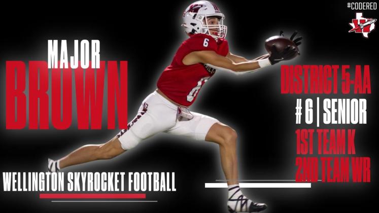 Major Brown, First Team Kicker, Second Team Wide Receiver
