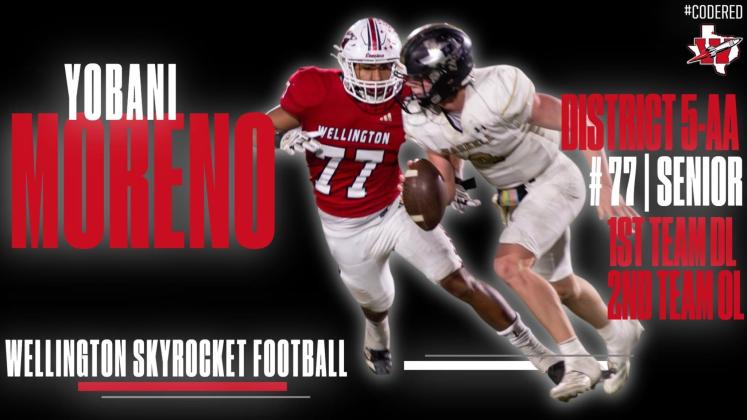 Yobani Moreno, First Team Defensive Lineman, Second Team Offensive Lineman