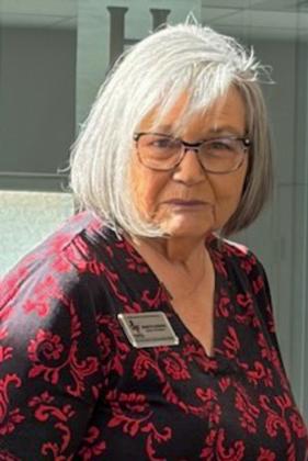 Texas Retired Teachers Association District 16 President Bobette Doerrie emphasizes current issues during the Wednesday, Nov. 19 meeting of the Collingsworth County Retired School Personnel.