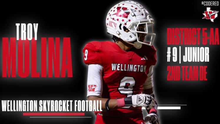 Troy Molina, Second Team Defensive End, Honorable Mention Offensive Lineman