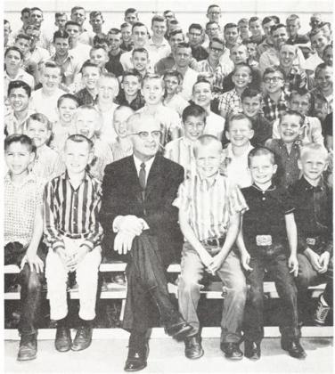 Cal Farley at church.