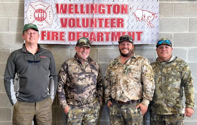 Wilco Fur Stackers team members Austen White, Jimmy Echols, Shane Jansa and Gerald Frank claim the third-place Four Stringer, collecting $1,300 with a total weight of 129.47 lbs.