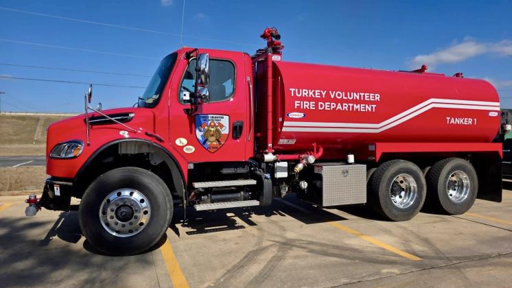 The Turkey Volunteer Fire Department (TVFD) recently received their first new tanker truck in four decades, thanks to a grant from the Texas A&amp;M Forest Service, as well as community donations.