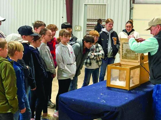 Photos Courtesy of Memphis ISD Memphis High School Future Farmers of America Chapter Officers serve as group leaders and speakers during Texas A&amp;amp;M AgriLife Extension Service of Donley County’s Ag Day at the Donley County Show Barn in Clarendon. Memphis High School’s Jasmyne Gilchrest and Kali Murphy also brought in their farm animals, including goats, for the fifth-grade attendees to view.
