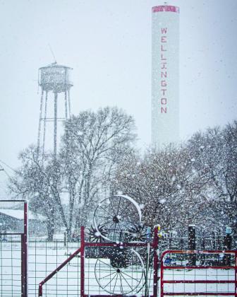 Photographer Harley Warrick, of HZW Media, captures the essence of a smalltown Wellington Skyrocket snow day Saturday, March 8. Collingsworth County received onetwo inches of moisture as huge snowflakes blanked the area throughout the day with temperatures hovering around 32 degrees. HZW Media
