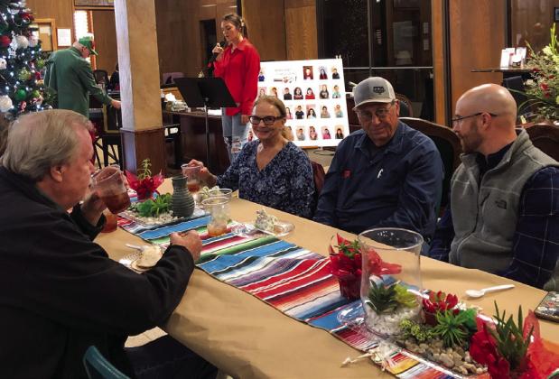 Wellington State Bank patrons partake in Christmas Open House