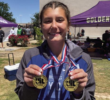 Childress competes in Region 1-3A Track and Field Championships
