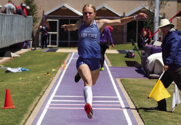 Childress competes in Region 1-3A Track and Field Championships