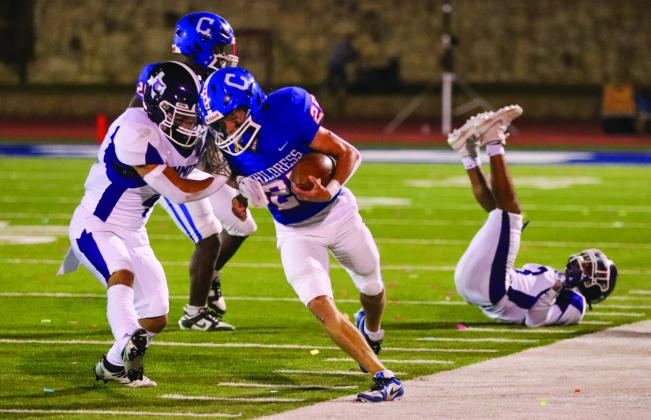 The Childress Bobcats takes down the Dimmitt Bobcats for a senior-night win Friday, Oct. 27 at Fair Park Stadium. Photos by Childress High School Yearbook Staff