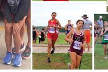 Lady Rockets medal at Burkburnett  Cross Country Jamboree