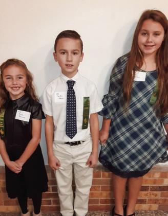 Monson Music Studio piano students Rafe Barlow, of Wellington, Carter Keys, of Childress, and Ava Barlow, of Quail, participate in the Wichita Falls Fall Music Festival Saturday, Nov. 19. Courtesy Photos