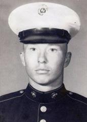 Phillip Warren Tompkins in Marine “Dress Blues.”