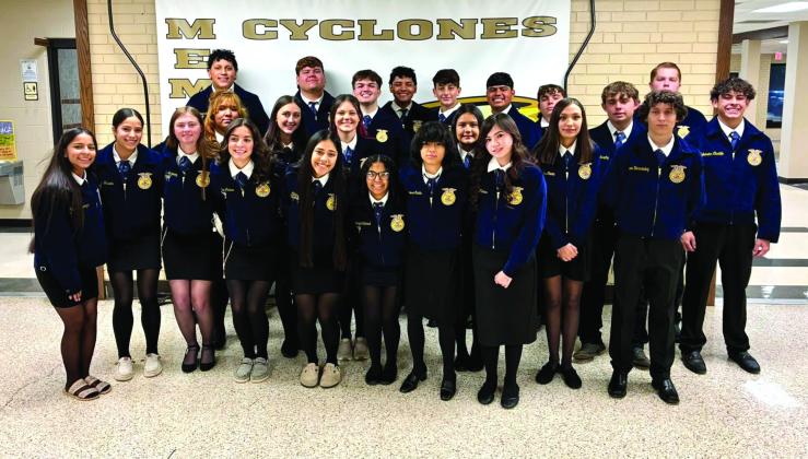 Memphis High School Future Farmers of America (FFA) members compete in the Greenbelt District Leadership Development Events (LDEs) Monday, Nov. 10 in Memphis. Memphis ISD