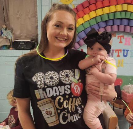 Travis Elementary School students celebrate the 100th day of school with a glow-in-the-dark dance party. Photos Courtesy of Memphis ISD